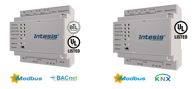 Gateways building automation bacnet - modbus, knx - modbus