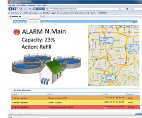 Administracion de alarmas y facil configuración vía web.