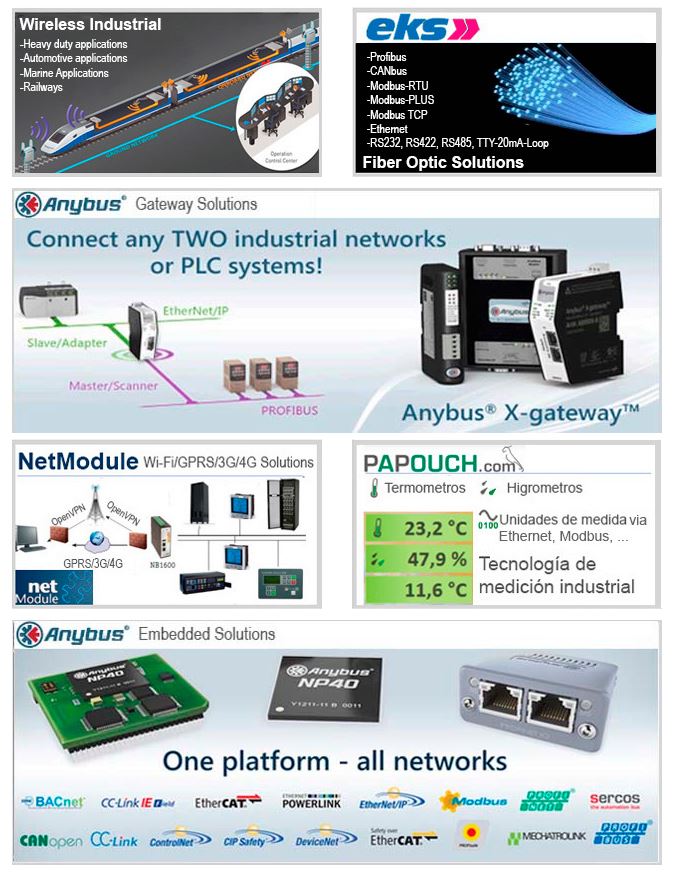 Todo en Comunicación y Conectividad Industrial.