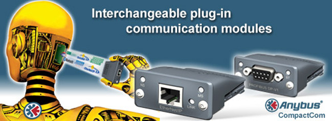 Anybus CompactCom: "Fieldbus plug-in modules" para poner Bus de Campo