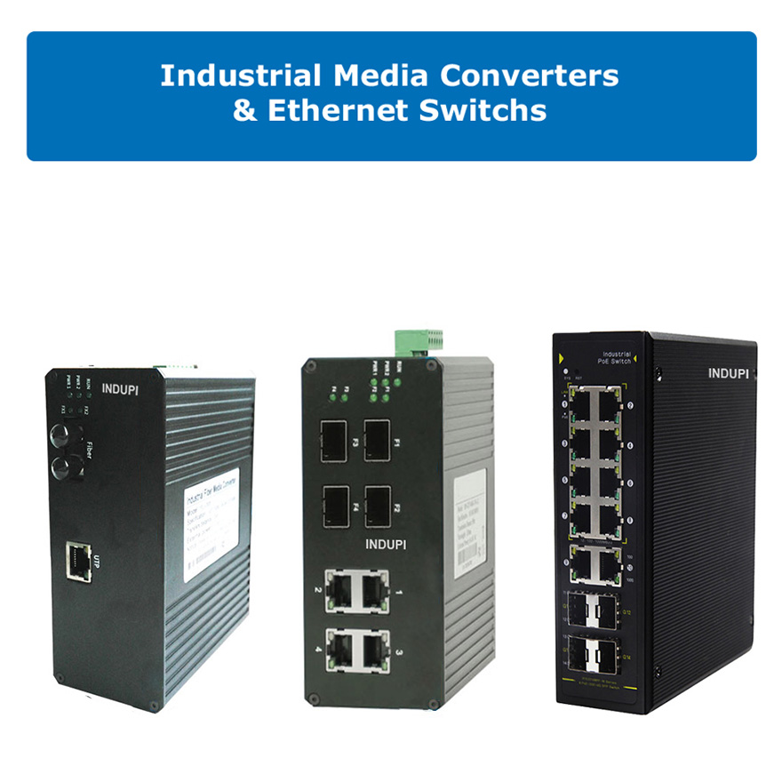 Switches y media converters industriales Indupi