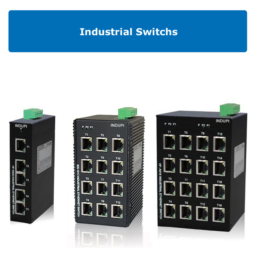 Switches y media converters industriales Indupi