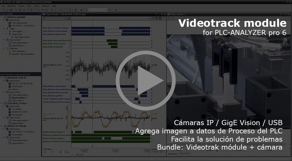 Videotrack para PLC-ANALYZER pro 6