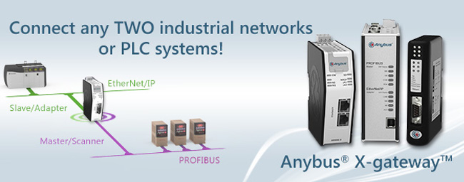 X-GATEWAY conectan entre dos protocolos - buses industriales distintos