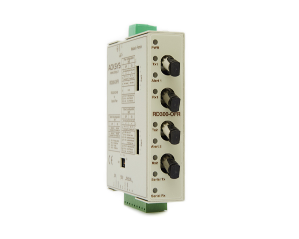 RD300-OFR Universal serial RS232-RS422-RS485 to multimode optic fiber media converter (4 ST type connectors )