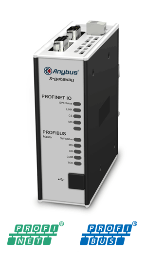 
		Anybus X-gateway – PROFIBUS Master – PROFINET-IO Device
	