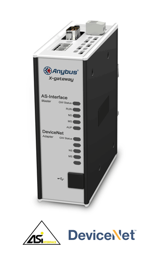 
		Anybus X-gateway - AS-Interface Master - DeviceNet Adapter
	
