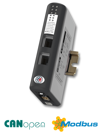 
		Anybus X-gateway – CANopen Master – Modbus TCP Server
	