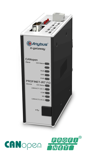 Anybus X-gateway - CANopen Slave - PROFINET-IRT FO Device	