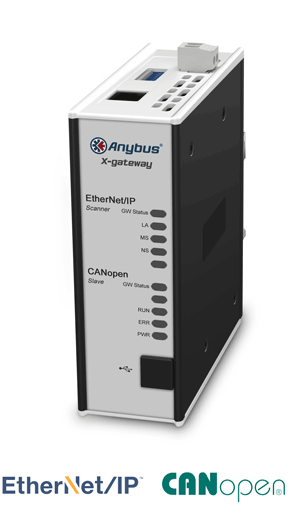 
		Anybus X-gateway – EtherNet/IP Scanner - CANopen Slave
	