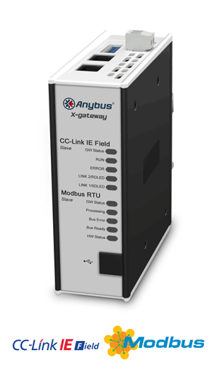 
		Anybus X-gateway – CC-Link IE Field Slave - Modbus RTU Slave
	