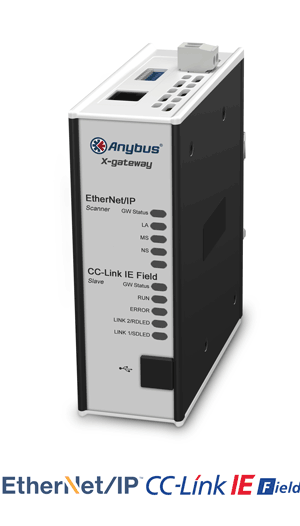 
		Anybus X-gateway – EtherNet/IP Scanner - CC-Link IE Field Slave
	