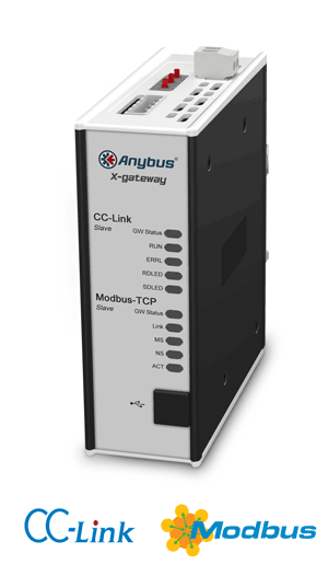 
		Anybus X-gateway – CC-Link Slave - Modbus TCP Server
	