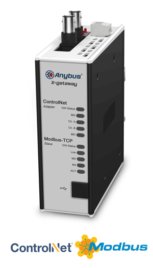 Anybus X-gateway – ControlNet Adapter - Modbus TCP Server	