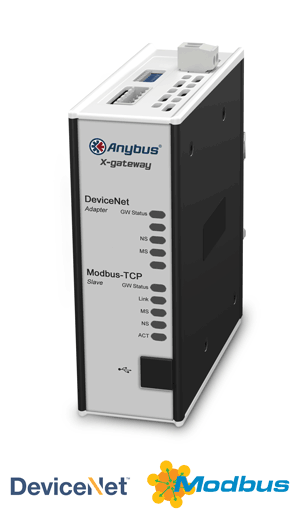 Anybus X-gateway – DeviceNet Adapter - Modbus TCP Server	