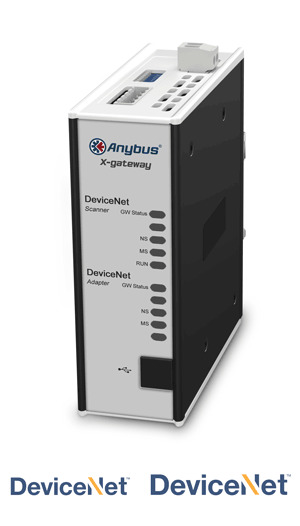 
		Anybus X-gateway – DeviceNet Scanner - DeviceNet Adapter
	