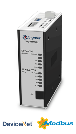 
		Anybus X-gateway – DeviceNet Scanner - Modbus TCP Server
	