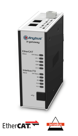 
		Anybus X-gateway – EtherCAT Slave - Interbus FO Slave
	