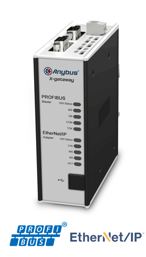 Anybus X-gateway - PROFIBUS Master - EtherNet/IP Adapter	