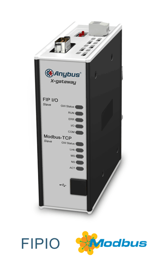 
		Anybus X-gateway – FIPIO Slave - Modbus TCP Server
	