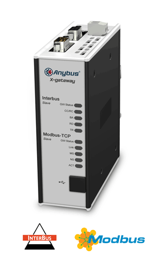 
		Anybus X-gateway – Interbus CU Slave - Modbus TCP Server
	