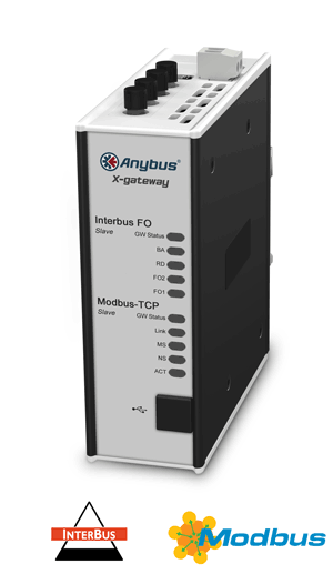 
		Anybus X-gateway – Interbus FO Slave - Modbus TCP Server
	