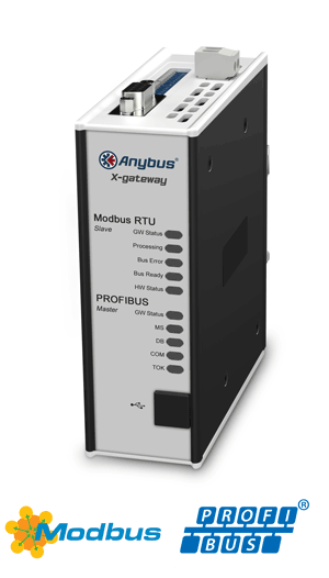 
		Anybus X-gateway – PROFIBUS Master – Modbus RTU Slave
	