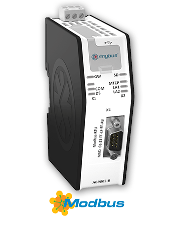 Anybus X-gateway - Modbus TCP Client - Modbus RTU Slave	