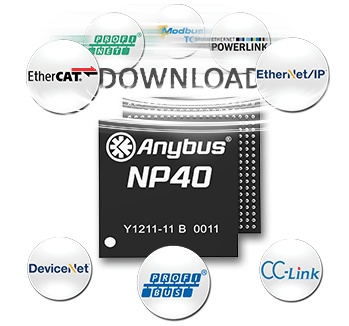 Anybus CompactCom C40 Chip