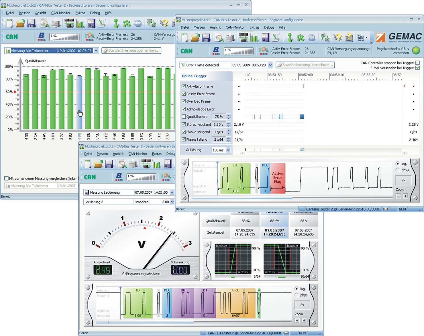 CAN-Bus-Tester Screen Shots