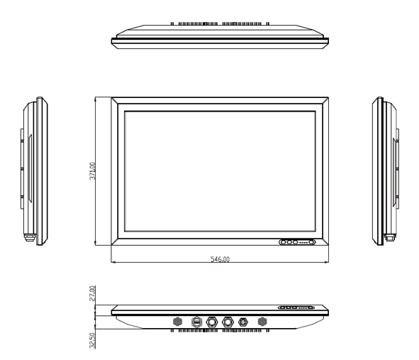 VS IP65 Stainless Steel Panel PC 22"