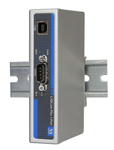 USB-COM Plus on DIN-Rail