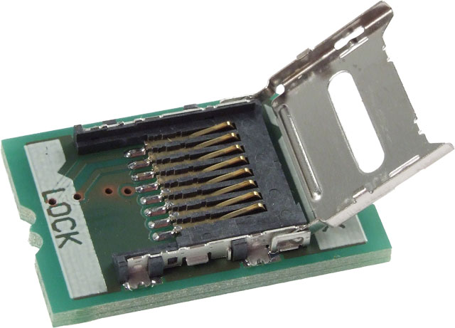 Low profile SD2microSD adapter