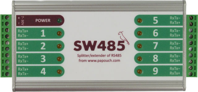 SW485 - Splitter - extender od RS485