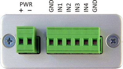 Analog Inputs and power connector