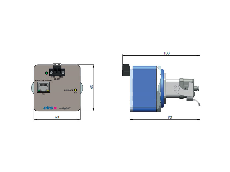 EL100-S Dimensions