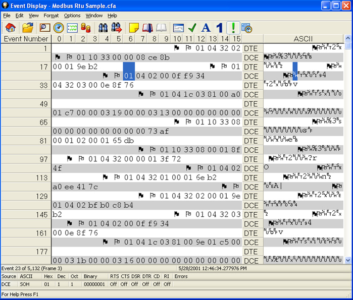 NetDecoder Event Display Window