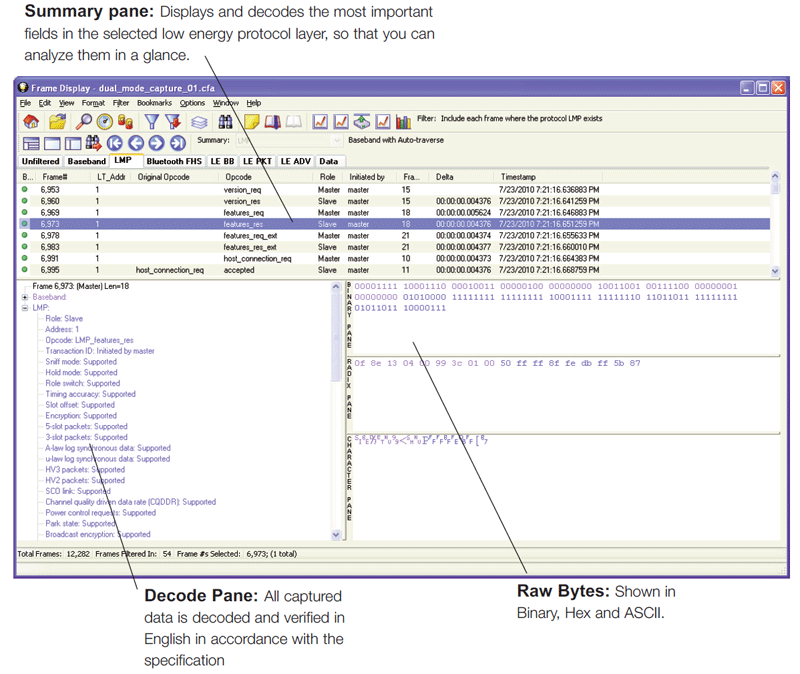 Sodera Frame Display Summary Pane