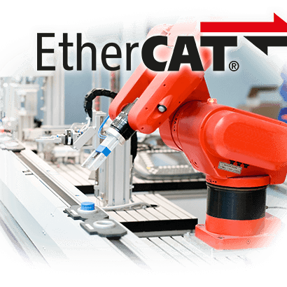 Red industrial EtherCAT