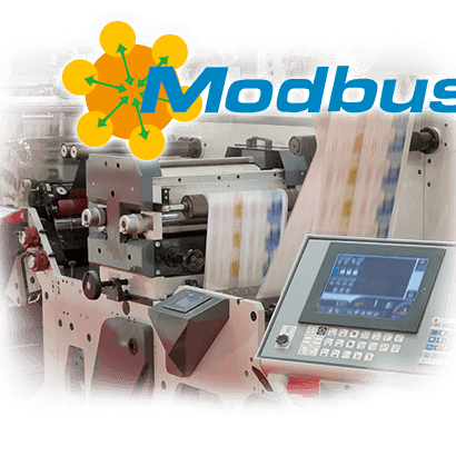 Red industrial Modbus TCP